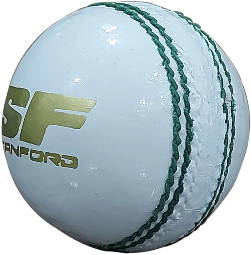 SF TRUE TEST WHITE LEATHER BALL (PACK OF 3)