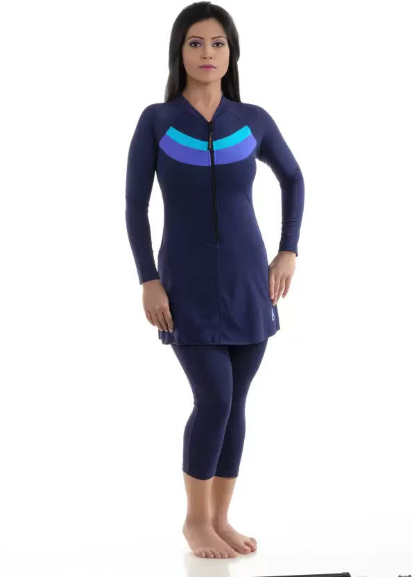 ATTIVA FRONT ZIPPER SWIMWEAR WITH FULL SLEEVES Mahavir Sports