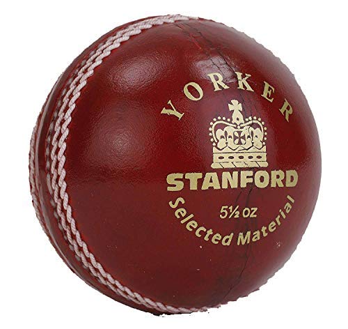 SF YORKER RED LEATHER BALL (PACK OF 3)