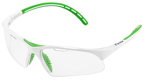 TECNIFIBER SQUASH GLASSES - WHITE & GREEN
