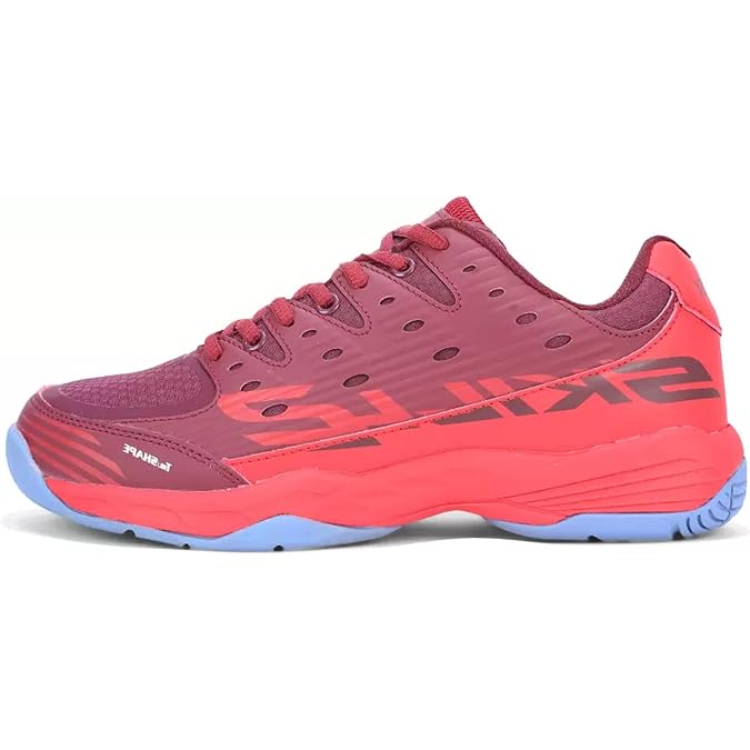 YONEX JUNIOR TOUR SKILL - 2JR CABERNET/FLAME SCARLET BADMINTON SHOES