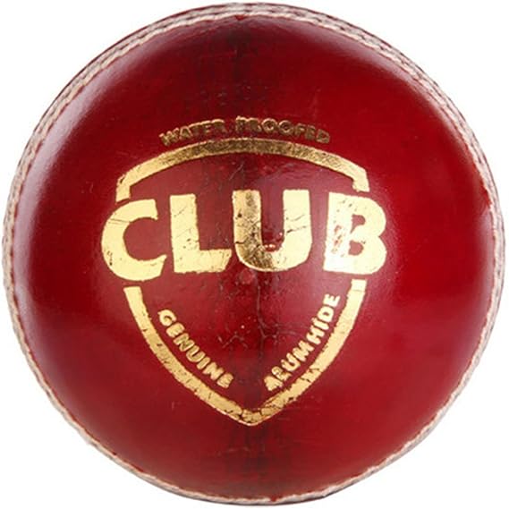 SG CLUB RED CRICKET LEATHER BALL (PACK OF 3)