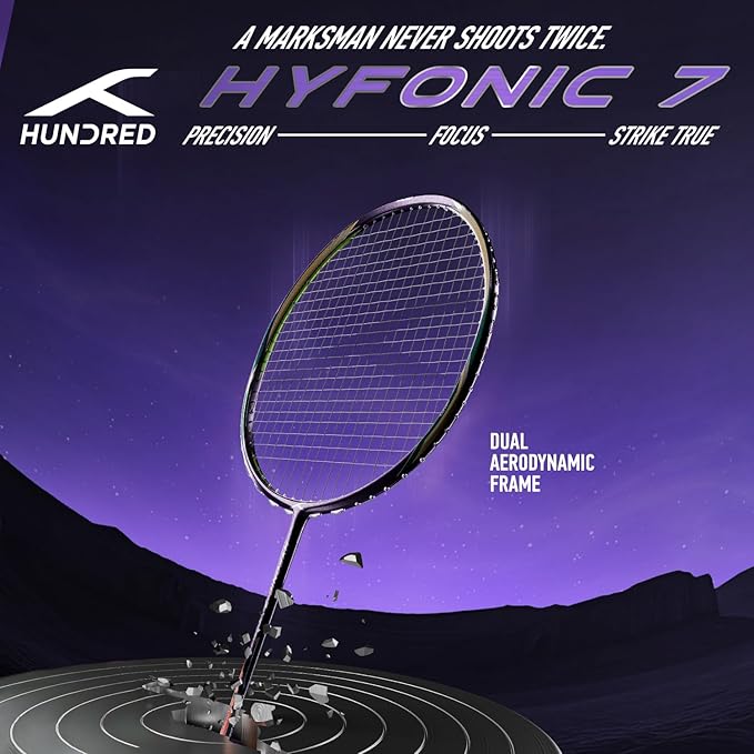 HUNDRED Hy-Fonic 7 Badminton Racquet
