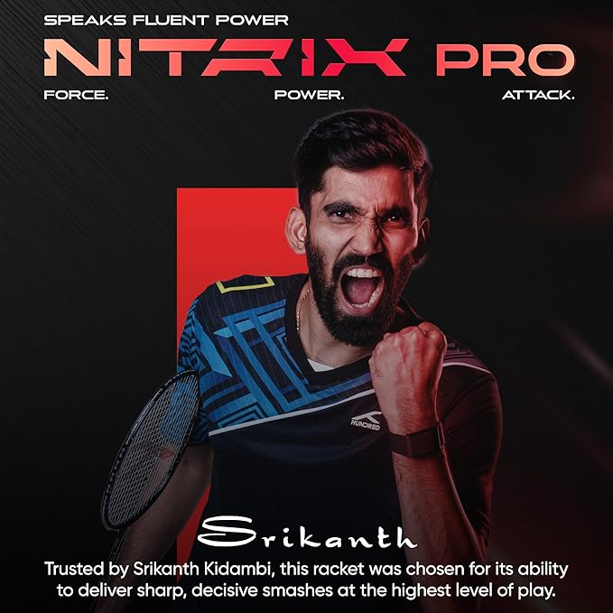 HUNDRED Nitrix Pro Badminton Racquet