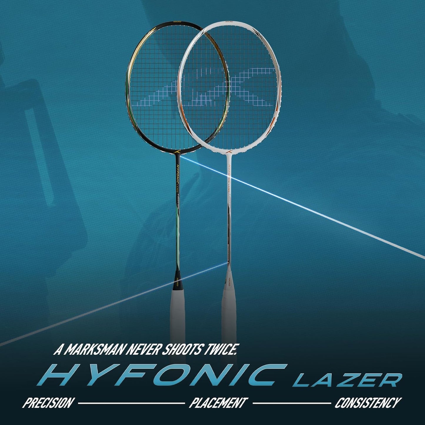 HUNDRED Hy-Fonic Lazer Badminton Racquet