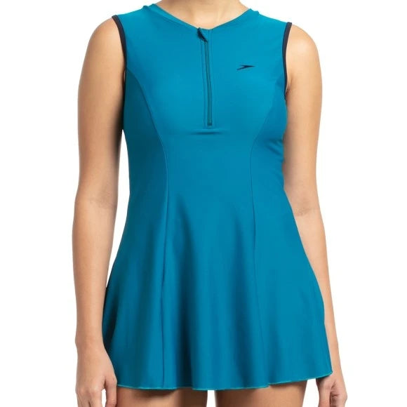 Closedback Swimdress With Boyleg