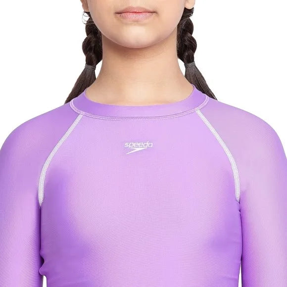 Speedo Solid Long Sleeve Sun Top