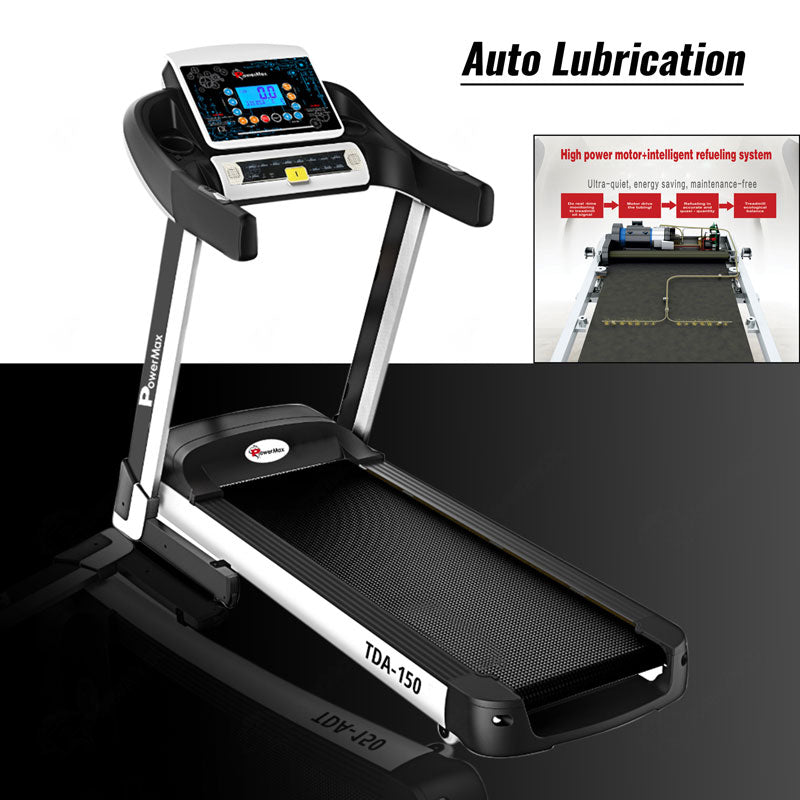 TDA-150® Auto Lubricating Treadmill with Auto Incline & Smart Run Function