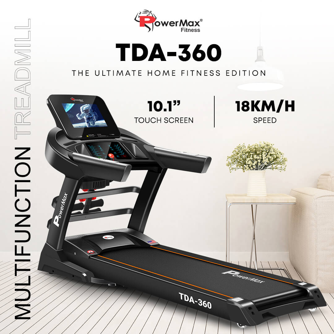 TDA-360® 10.1inch HD Display Motorized Treadmill with Auto Incline