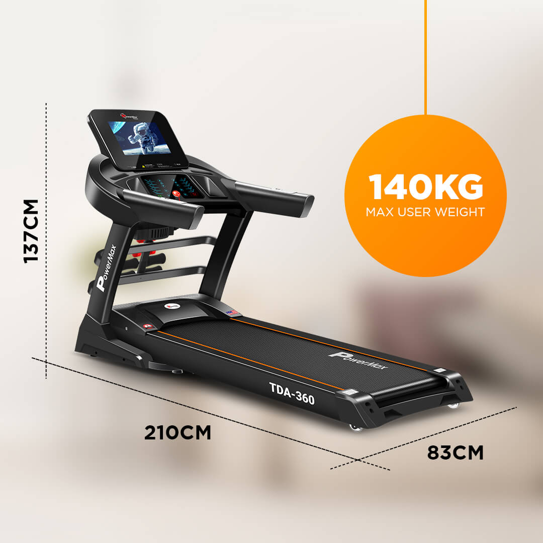 TDA-360® 10.1inch HD Display Motorized Treadmill with Auto Incline