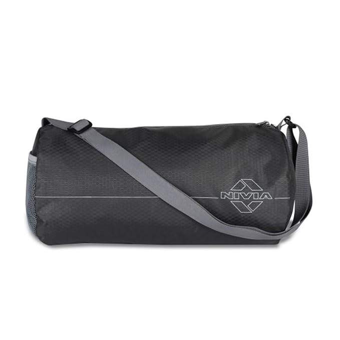 NIVIA Basic Sports Duffel Bag (11L)  Item Code: BG-6853BKGR Colour: Black/Grey