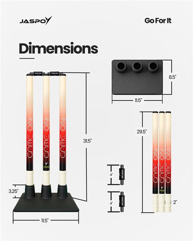 Jaspo LED Game-On 30 inches Wicket Set