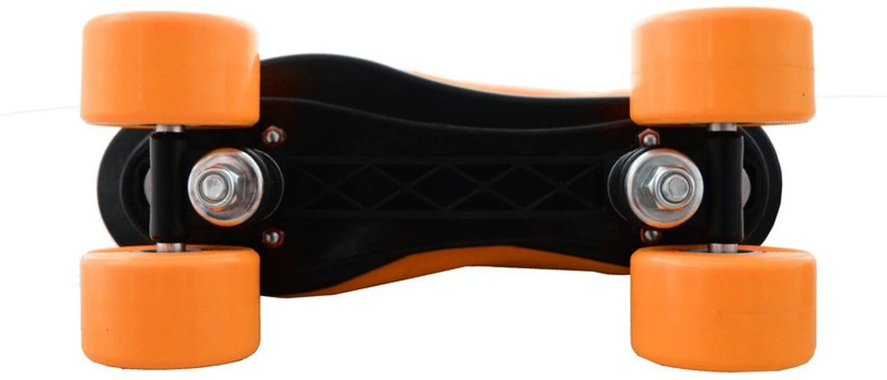 VICKY Champ Orange Shoe Skates, Quad Roller Kids (Adjustable, Intermediate, Orange)