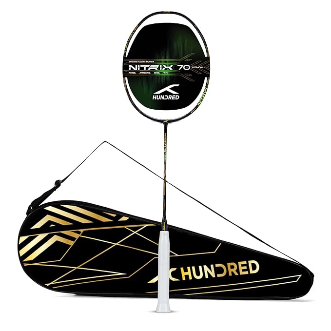 HUNDRED Nitrix 70 Venom Badminton Racquet