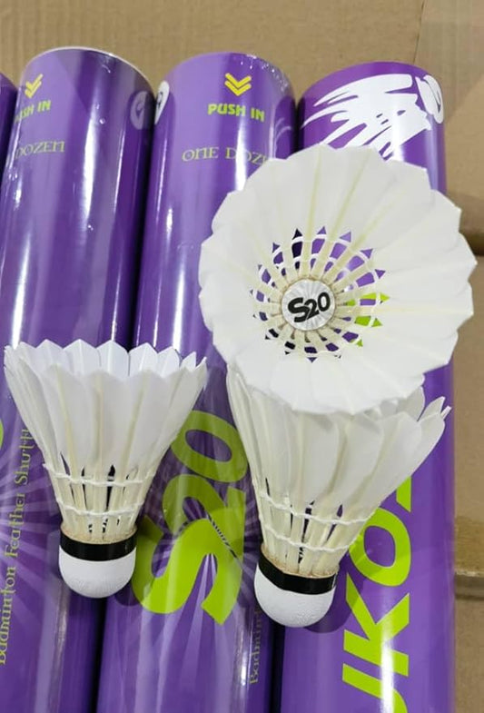 SUKOI S20 FEATHER SHUTTLECOCKS