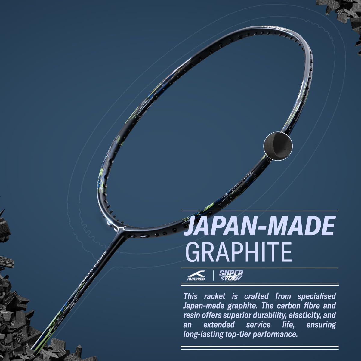HUNDRED Super Storm Badminton Racquet