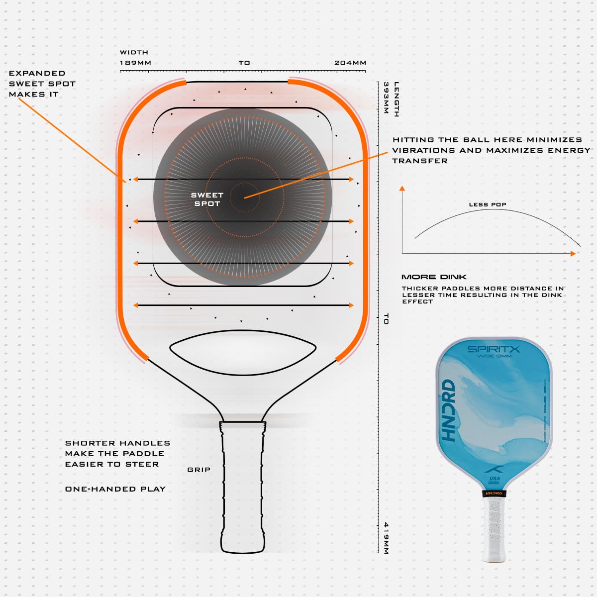 Hundred Spirit X Flow Pickleball Paddle