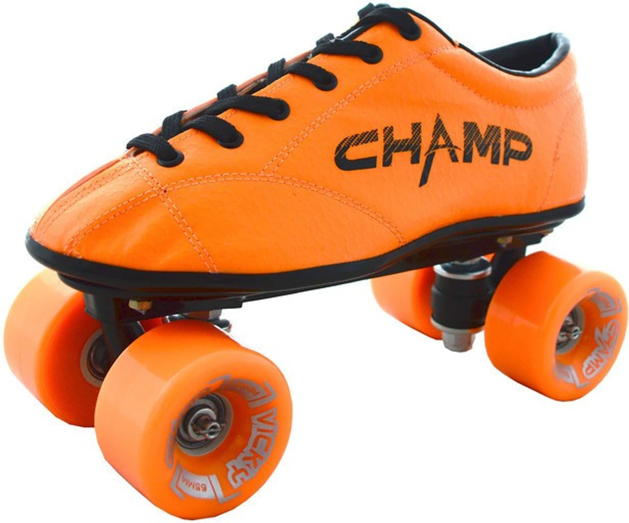 VICKY Champ Orange Shoe Skates, Quad Roller Kids (Adjustable, Intermediate, Orange)