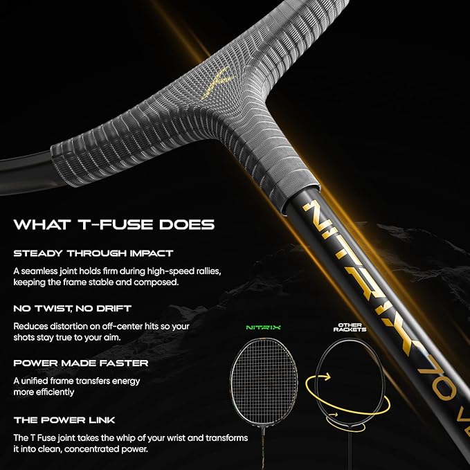 HUNDRED Nitrix 70 Venom Badminton Racquet