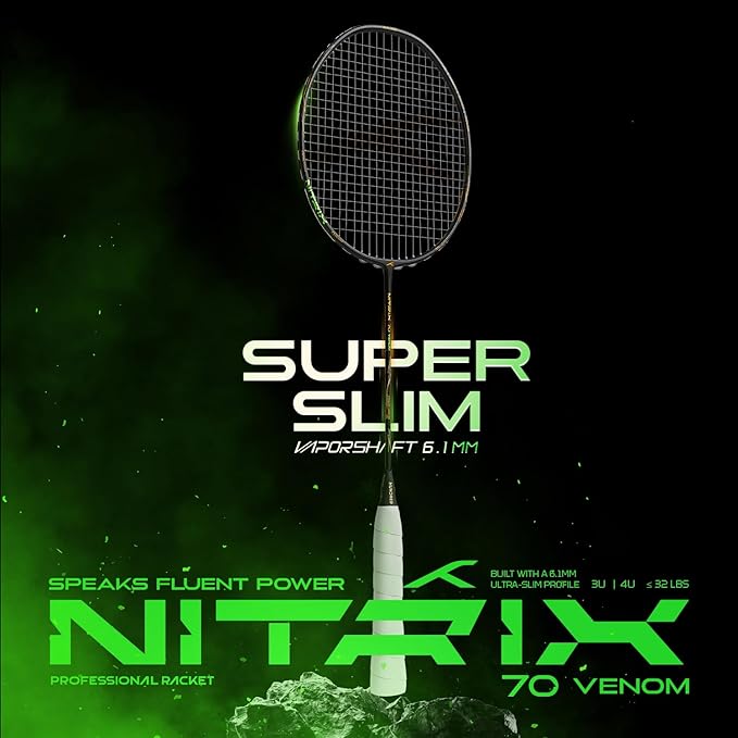 HUNDRED Nitrix 70 Venom Badminton Racquet