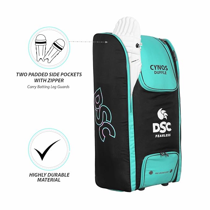 DSC Cynos Duffle Cricket Kit Bag with Wheels