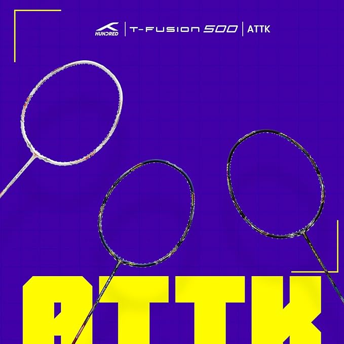 HUNDRED T-Fusion 500 Attack Badminton Racquet