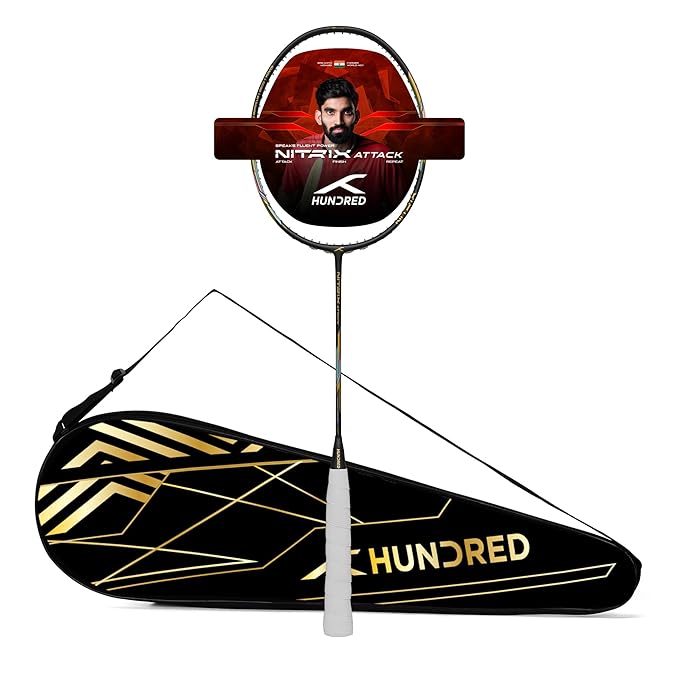 HUNDRED Nitrix Attack Badminton Racquet
