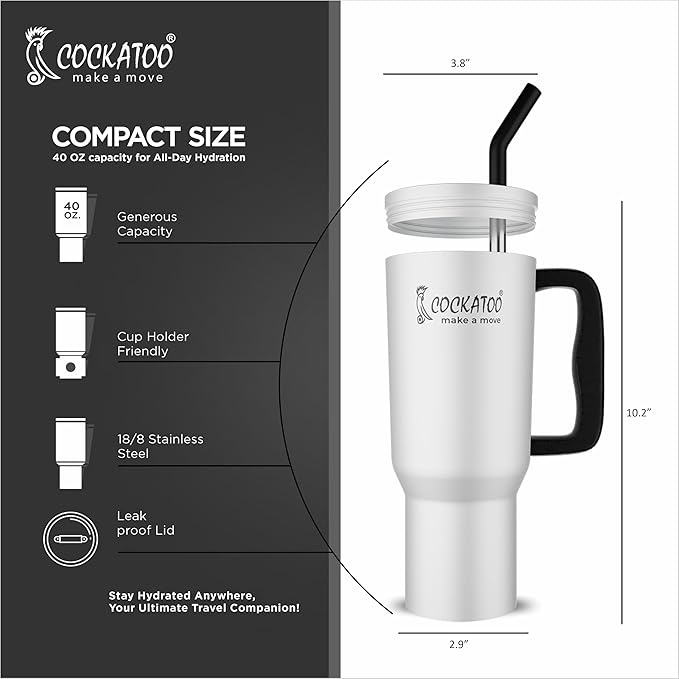 Cockatoo Stainless Steel Double Insulated Tumbler