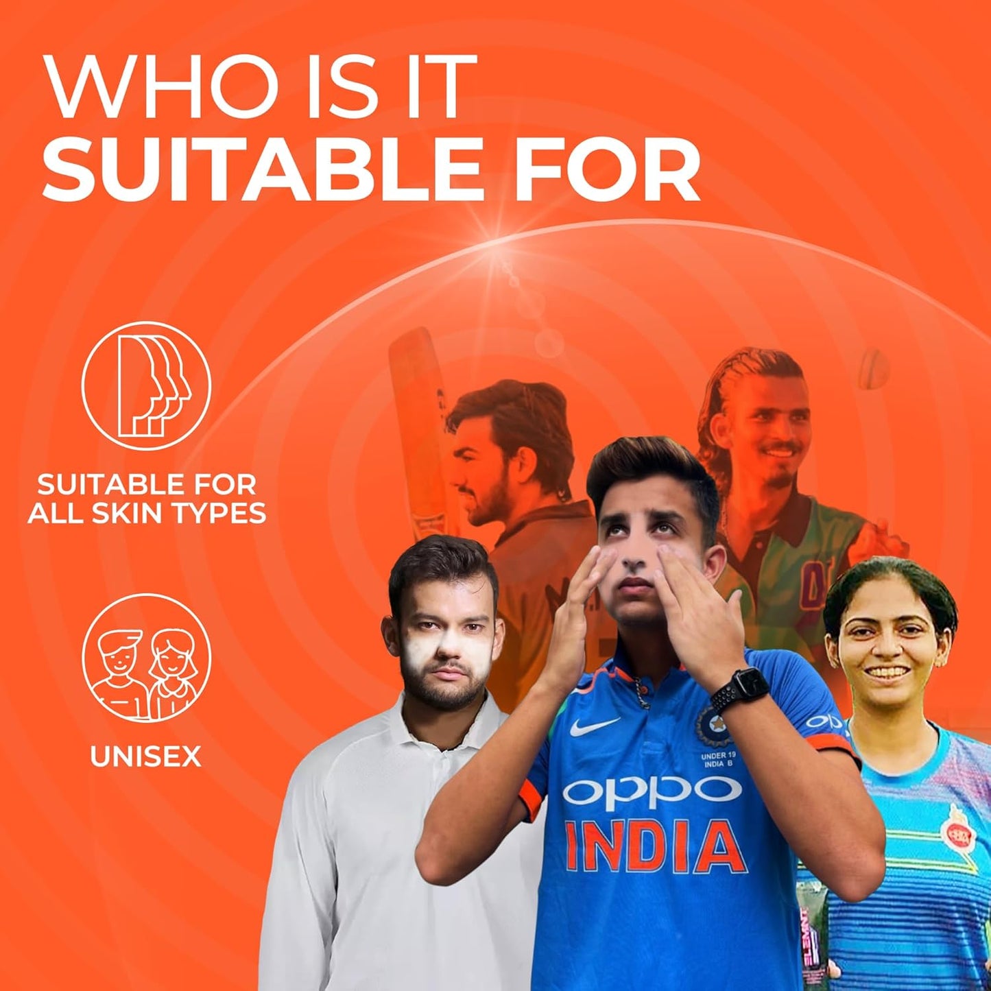 ELEMENT BROWN ZINC SUNSCREEN 360 FOR CRICKETERS