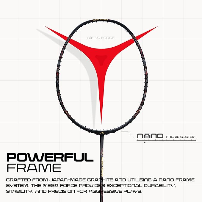 HUNDRED Mega Force Badminton Racquet