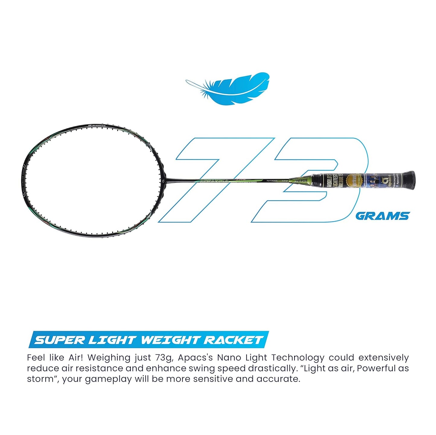 APACS Asgardia Lite Badminton Racquet