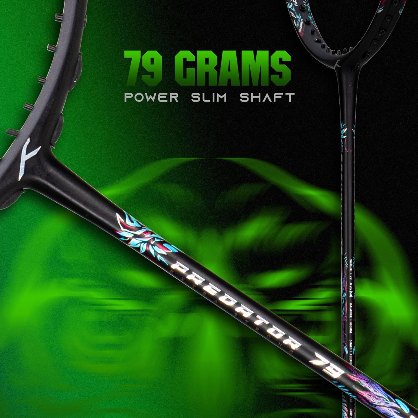 HUNDRED Predator 79 Badminton Racquet