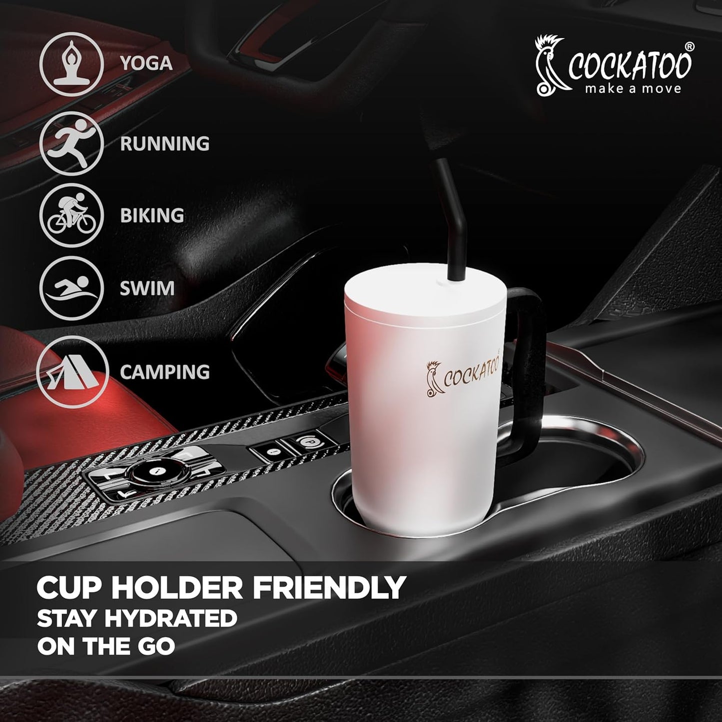 Cockatoo Stainless Steel Double Insulated Tumbler