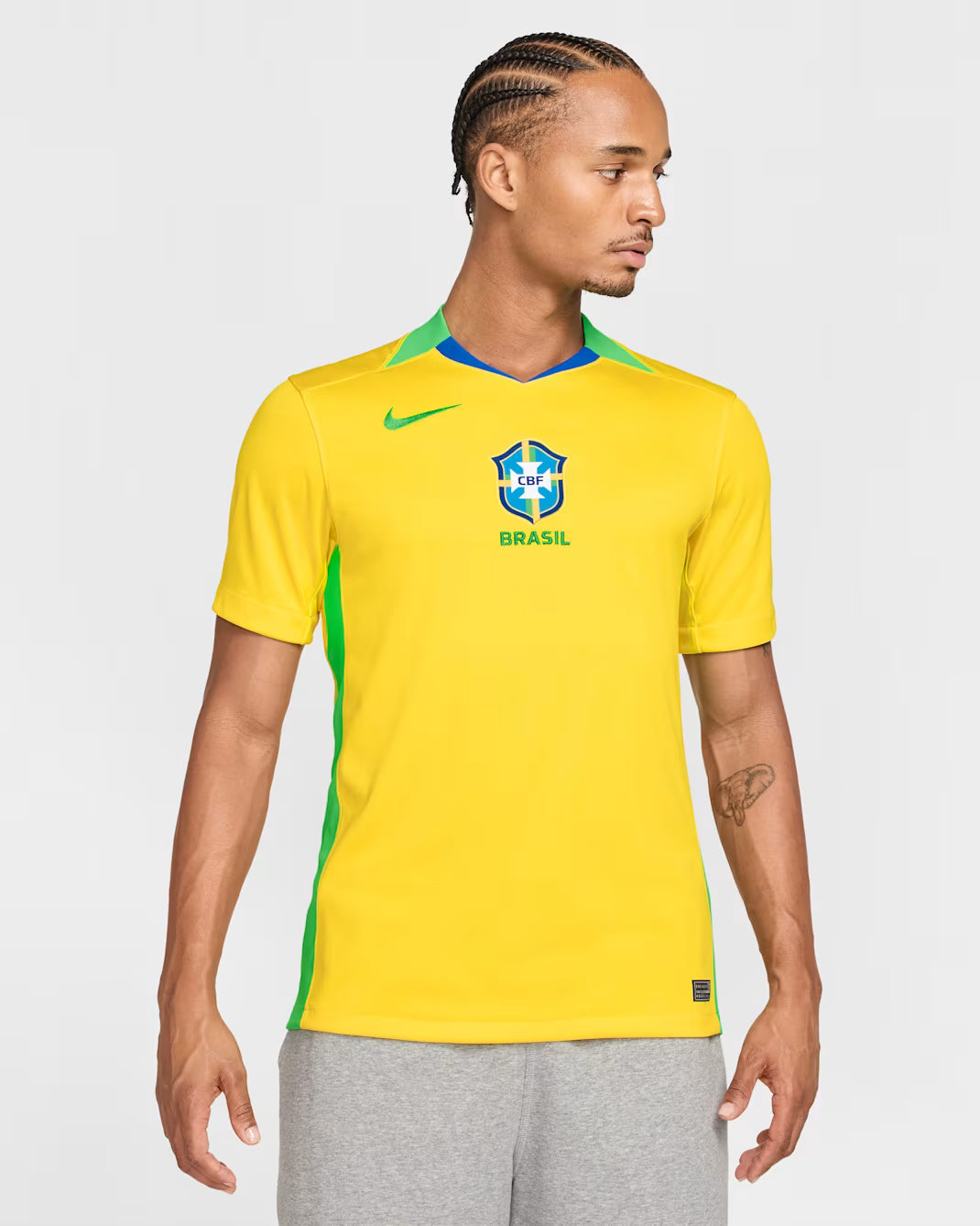 Brazil 2025 Stadium Home (Women’s Team)  Men’s Nike Dri-FIT Soccer Replica Jersey