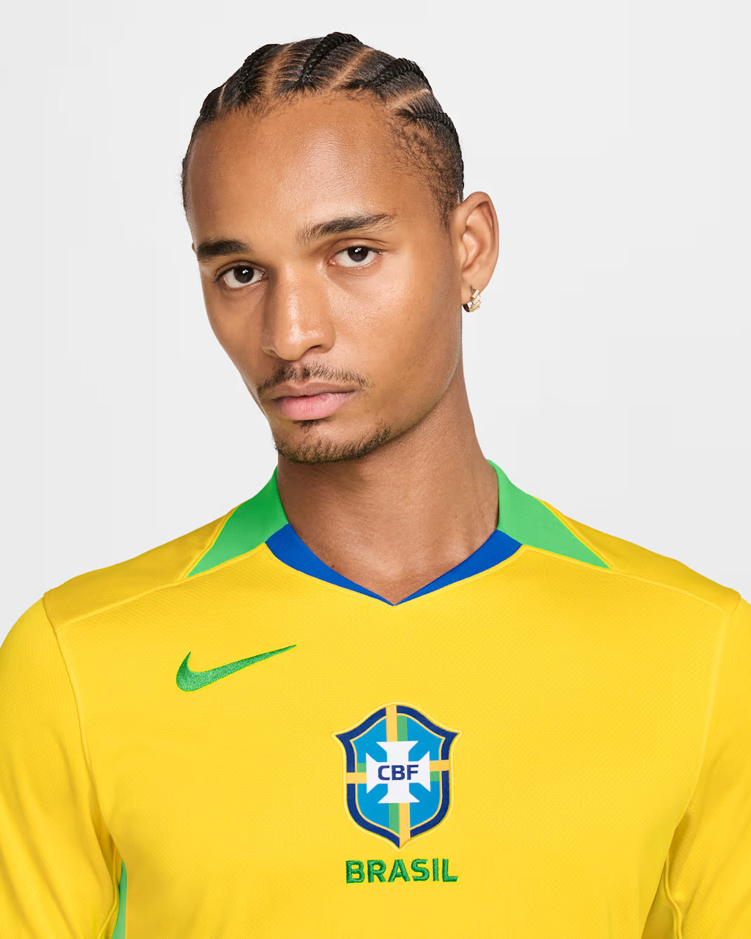 Brazil 2025 Stadium Home (Women’s Team)  Men’s Nike Dri-FIT Soccer Replica Jersey