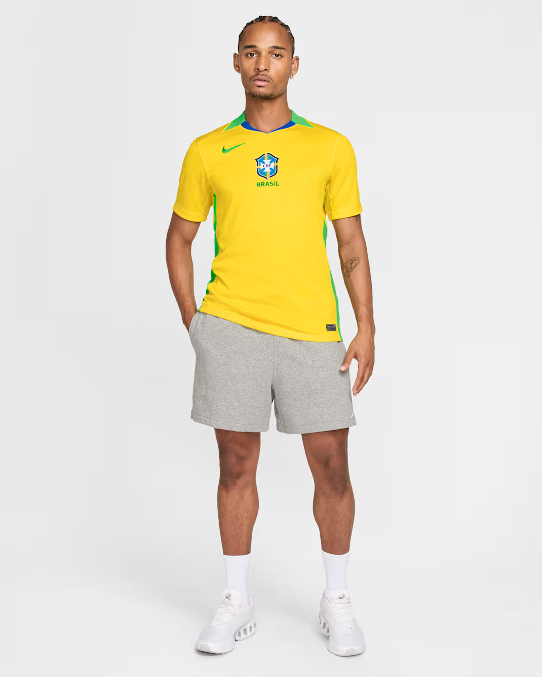 Brazil 2025 Stadium Home (Women’s Team)  Men’s Nike Dri-FIT Soccer Replica Jersey