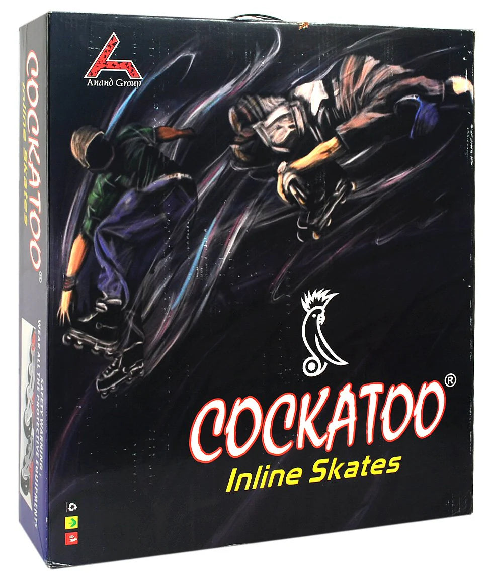 COCKATOO IS-05 Inline Adjustable Skates| ABEC 9 Bearing 90 mm Wheel | Yellow