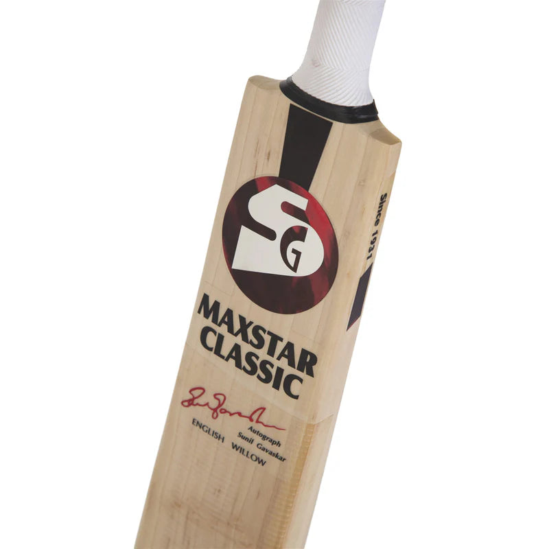 SG Maxstar Classic English Willow Cricket Bat (Size SH)