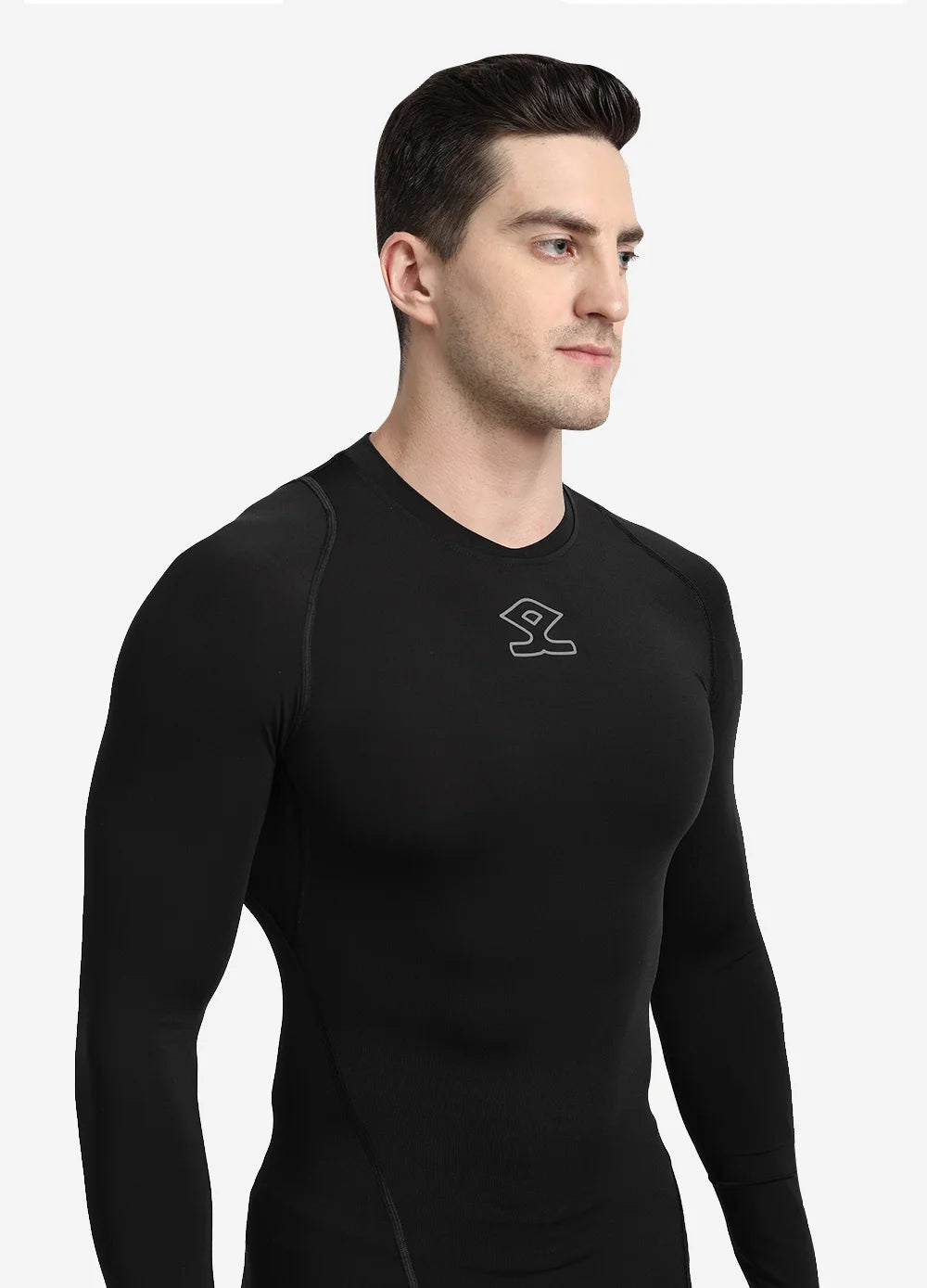 SHREY COMPRESSION LONG SLEEVE TOP BLACK