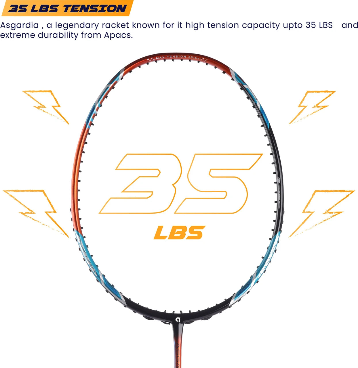 APACS Asgardia Control badmintion racquet