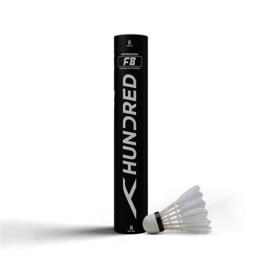 HUNDRED F8 FEATHER SHUTTLECOCKS (10Pcs)