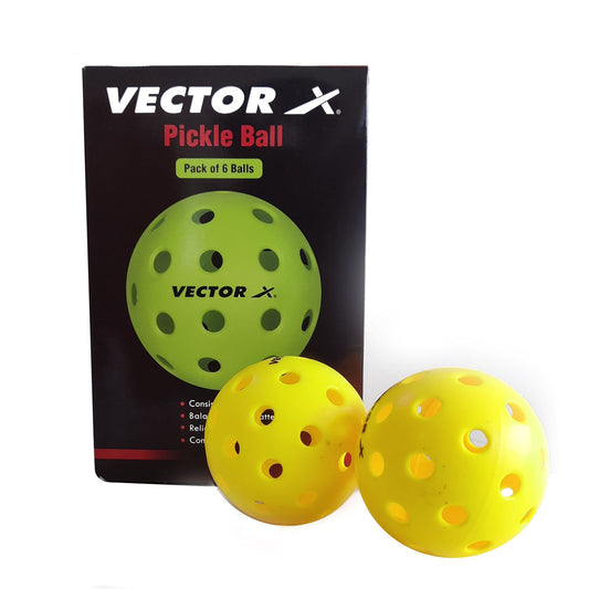 VECTOR X OUTDOOR 40 HOLE PICKLEBALL (SET OF 6)