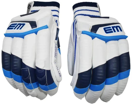 EM Super Test Pro Batting Gloves (Navy) – Mens RH