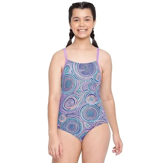 Speedo Allover Digital Muscle-Back - Ammonite - Soft Coral