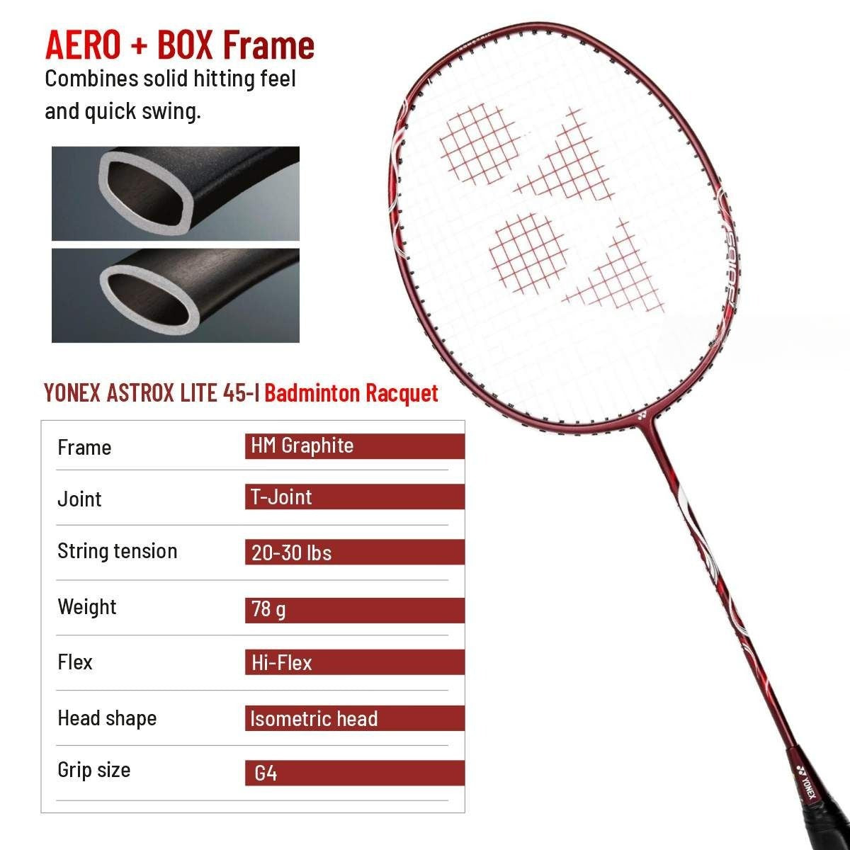 YONEX ASTROX 45I BADMINTON RACQUET